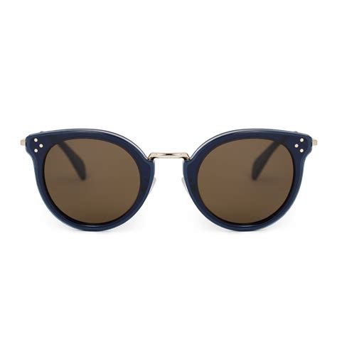 celine cl40011u|CELINE Round Sunglasses CL40011U Tortoise .